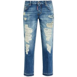 Dsquared2, Dames, Jeans, Blauw, Maat: 2XS Katoen,