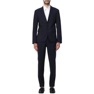 Dsquared2, Heren, Pakken, Blauw, Maat: 2XL