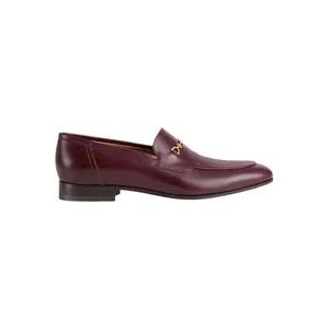 Gucci Interlocking-G Horsebit-detail loafers , Red , Heren , Maat: 42 EU