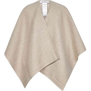 Max Mara, Dames, Jassen, Beige, Maat: ONE Size Wol,