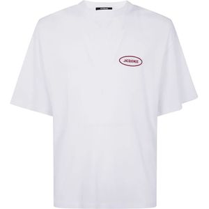 Jacquemus, Heren, Tops, Wit, Maat: S