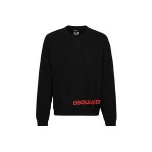 Dsquared2 Comfort Sweatshirt , Black , Heren , Maat: M