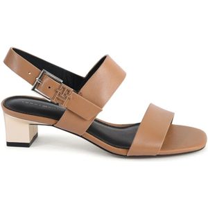 Tommy Hilfiger, Dames, Schoenen, Bruin, Maat: 37 EU Leer,