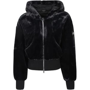 Moose Knuckles, Dames, Jassen, Zwart, Maat: S Poliester,