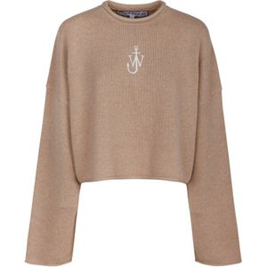 JW Anderson, Dames, Truien, Beige, Maat: XS Wol,
