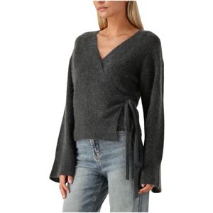 Second Female, Dames, Truien, Grijs, Maat: S Mohair,