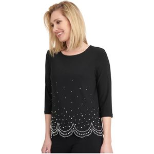 Joseph Ribkoff, Dames, Blouses & Shirts, Zwart, Maat: S Poliester,