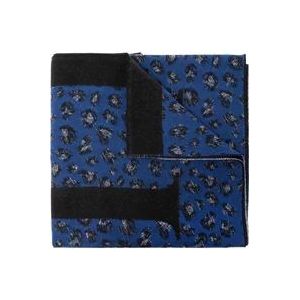 Lanvin Wollen sjaal , Blue , Dames , Maat: ONE Size