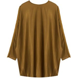 Aeron, Dames, Blouses & Shirts, Bruin, Maat: S