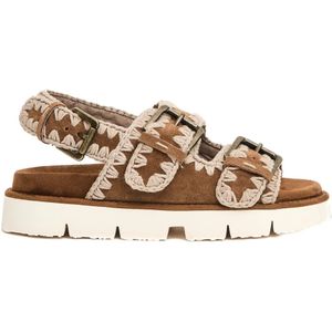 Mou, Dames, Schoenen, Bruin, Maat: 37 EU Suède,