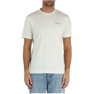 Calvin Klein, Heren, Tops, Beige, Maat: 2XL Katoen,