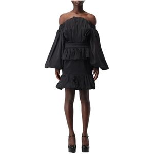 OffShoulder Mini Dress - Zwart - Little Black Dresses