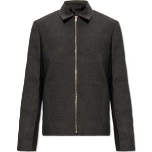 Givenchy, Heren, Jassen, Grijs, Maat: S Wol,