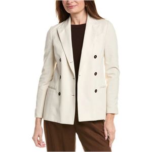 Brunello Cucinelli, Dames, Jassen, Wit, Maat: 2XS