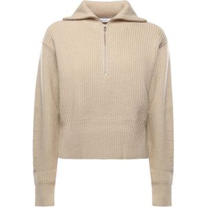 Max Mara, Dames, Truien, Beige, Maat: M