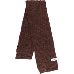 MM6 Maison Margiela - Geribbelde Sjaal - Bruin - Wol