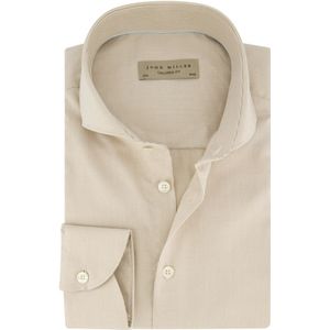 John Miller, Heren, Overhemden, Beige, Maat: 3XL Katoen,