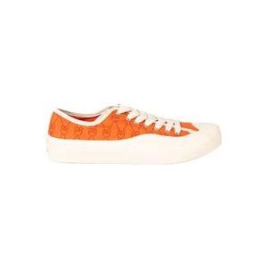 Pinko Ronde Neus Logo Sneakers , Orange , Dames , Maat: 37 EU