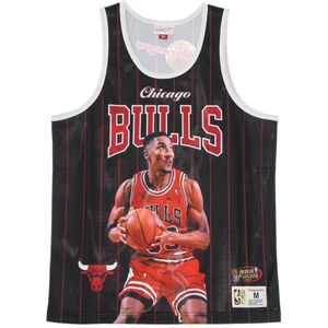 Mitchell & Ness - Chicago Bulls NBA Scottie Pippen - Sportshirt - Rood en Zwart