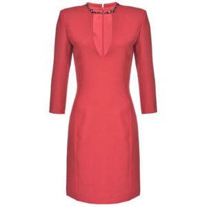 Pinko, Dames, Jurken, Rood, Maat: M Wol,