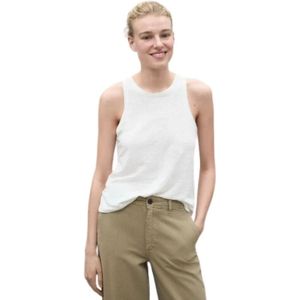 Ecoalf, Dames, Tops, Wit, Maat: L Linnen,
