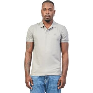Boss - Passenger - Polo - Grijs - 95% Katoen, Slim Fit