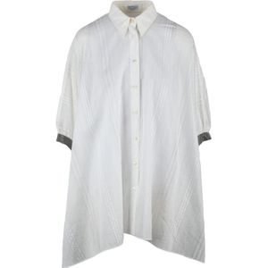Brunello Cucinelli, Dames, Jurken, Wit, Maat: S