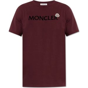 Moncler, Heren, Tops, Rood, Maat: 2XL Katoen,