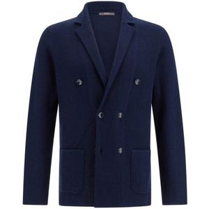 Boggi Milano, Heren, Jassen, Blauw, Maat: M Katoen,