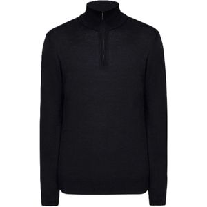 Joop! - Melna - Trui met Rits en Col - Zwart - Wol