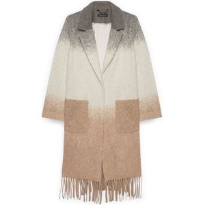 Fiorella Rubino, Dames, Mantels, Veelkleurig, Maat: XL Poliester,