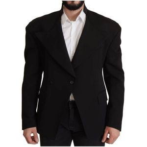 Dolce & Gabbana - Blazer - Zwart - Heren - Wol