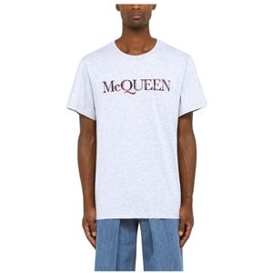 Alexander McQueen, Heren, Tops, Grijs, Maat: XL Katoen,