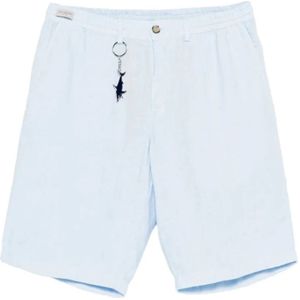 Paul & Shark, Heren, Korte broeken, Blauw, Maat: XL Linnen,