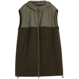 Weekend Max Mara, Dames, Jassen, Groen, Maat: S Wol,