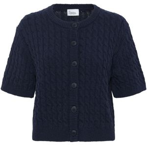 My Essential Wardrobe - Midnight - Gebreid Vest - Blauw - Katoen - Dames