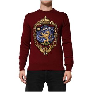 Dolce & Gabbana, Heren, Truien, Rood, Maat: M Kasjmier,