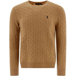 Polo Ralph Lauren, Heren, Truien, Bruin, Maat: L Wol,