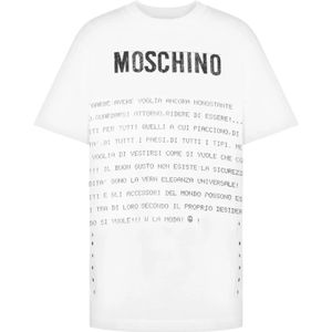 Moschino, Dames, Tops, Wit, Maat: XS