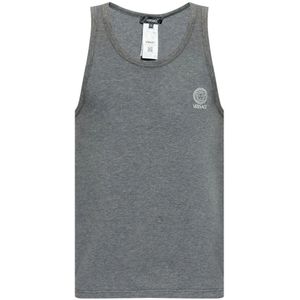 Versace, Heren, Tops, Grijs, Maat: M