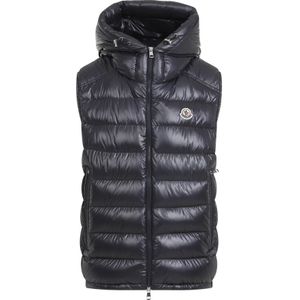 Moncler, Heren, Jassen, Blauw, Maat: XL Poliester,