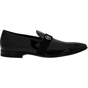 Philipp Plein, Heren, Schoenen, Zwart, Maat: 39 EU Leer,
