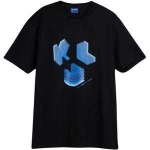 Karl Lagerfeld, Heren, Tops, Zwart, Maat: L Katoen,