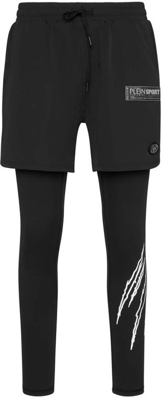 Plein Sport - Nylon Running Trousers - Zwart - Heren Broeken
