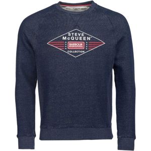 Barbour, Heren, Sweatshirts & Hoodies, Blauw, Maat: XL Katoen,