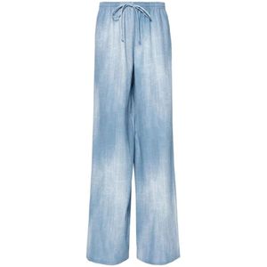 Ermanno Scervino, Dames, Broeken, Blauw, Maat: M Denim,