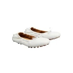 Tod's Bubble Leren Ballerina , White , Dames , Maat: 38 1/2 EU