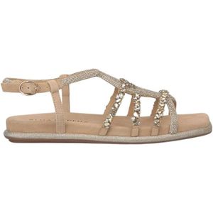 Alma EN Pena, Dames, Schoenen, Beige, Maat: 39 EU Leer,