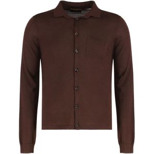 Moorer, Heren, Truien, Bruin, Maat: M Zijde,