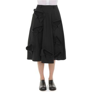 Moschino, Dames, Rokken, Zwart, Maat: S Katoen,